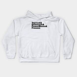 Breaking Moves (Breakdancing) Kids Hoodie